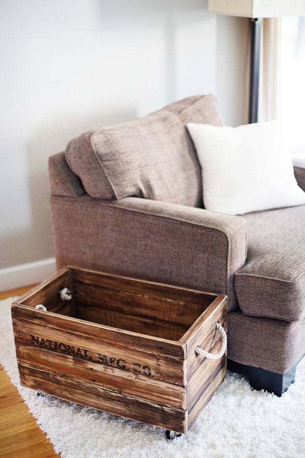 Pallet wood crate.