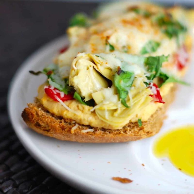 A picture of Artichoke and Red Pepper Melt