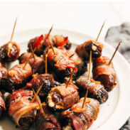 Bacon Wrapped Dates with Goat Cheese pin