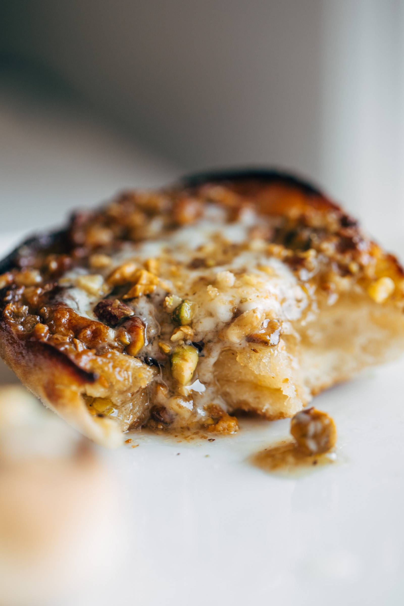 Close-up of baklava english muffin