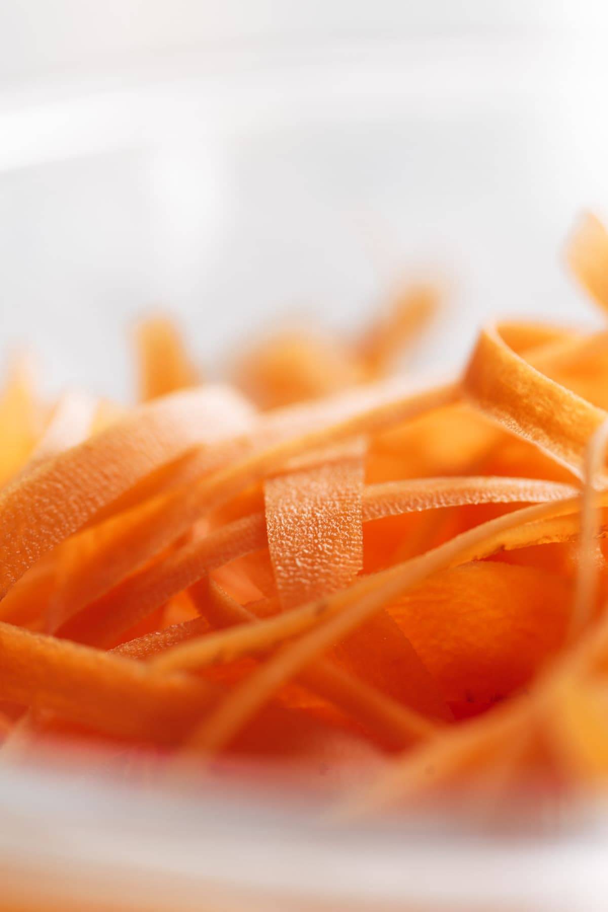 Close up of carrots.