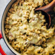 A picture of Steak and Cheddar Mac and Cheese