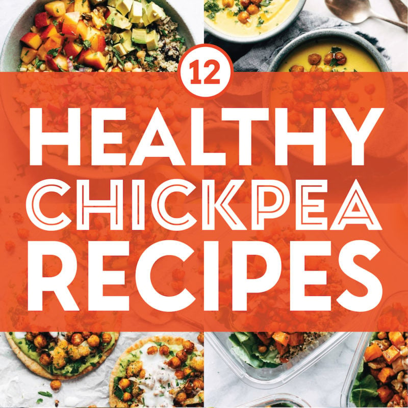 Healthy Chickpea Recipes collage pin