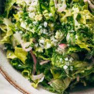 Bistro salad in a bowl.