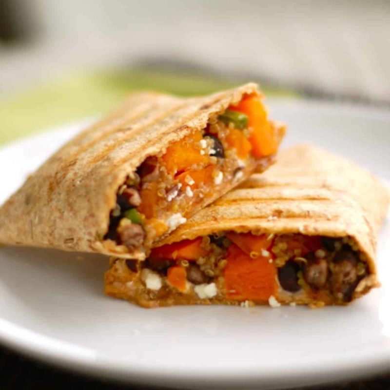 A picture of Butternut Squash Black Bean Wrap