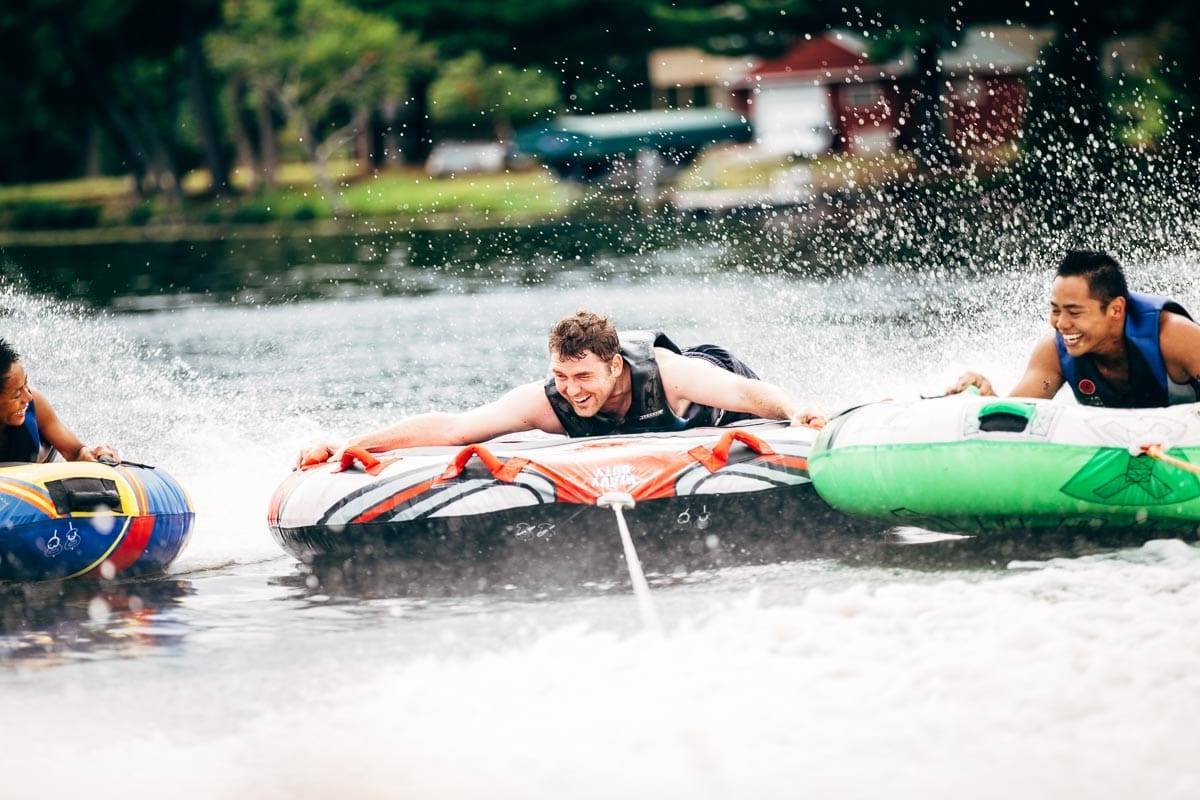 Boys tubing.