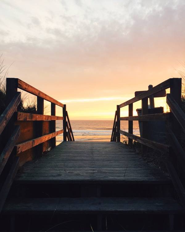 Dock to the ocean.