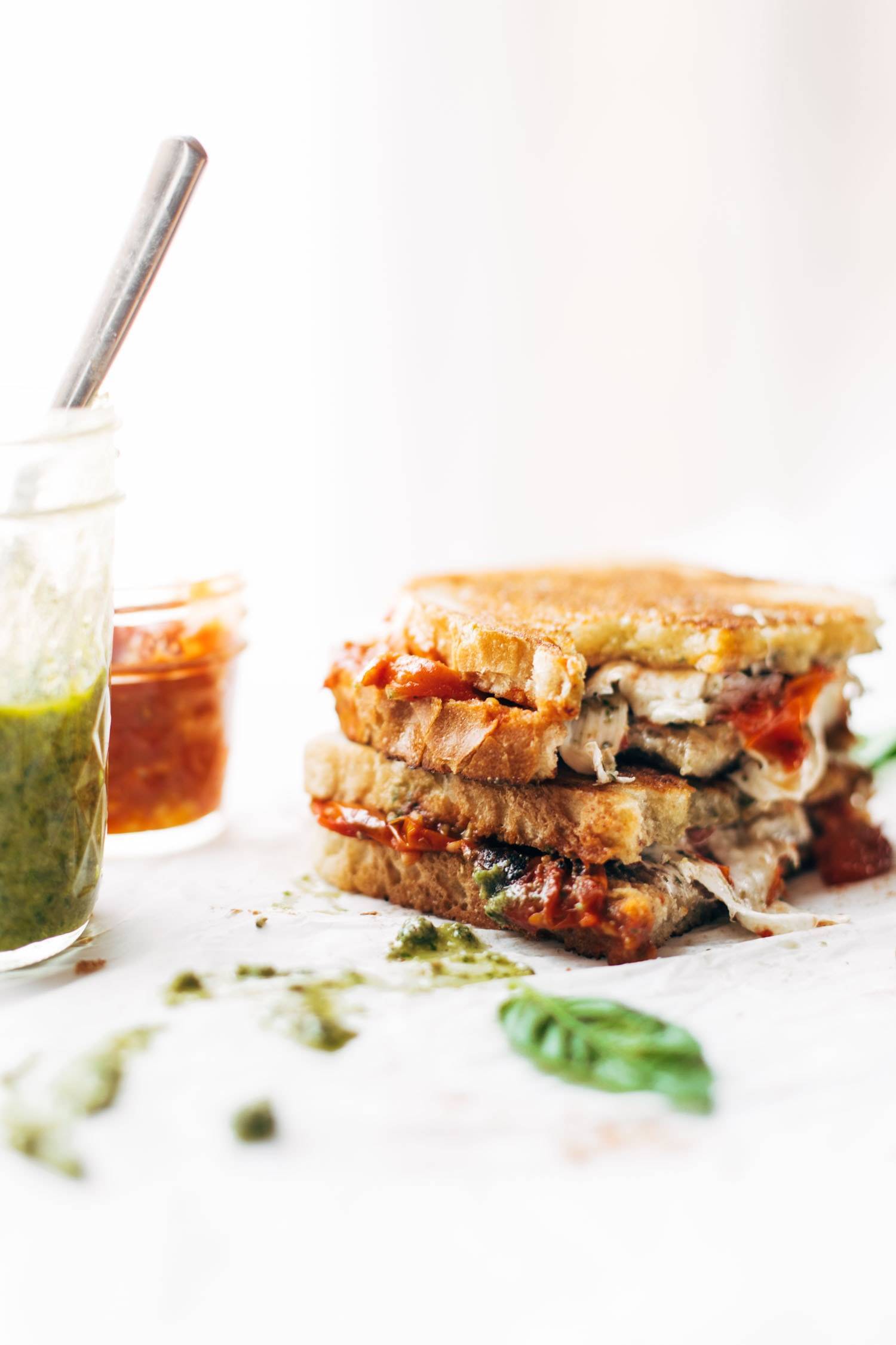 Caprese Grilled Cheese.