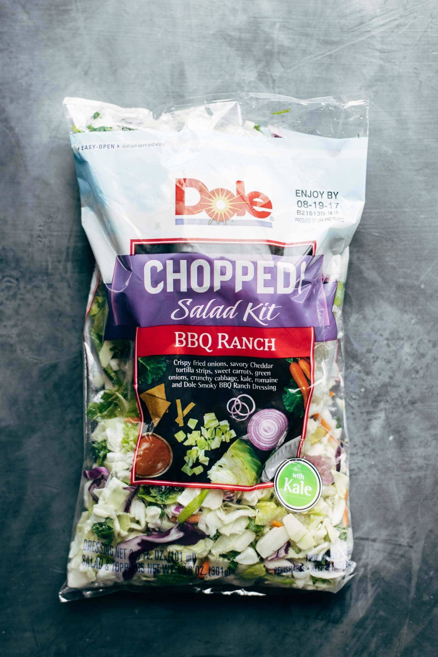 Dole Chopped Salad Kit.