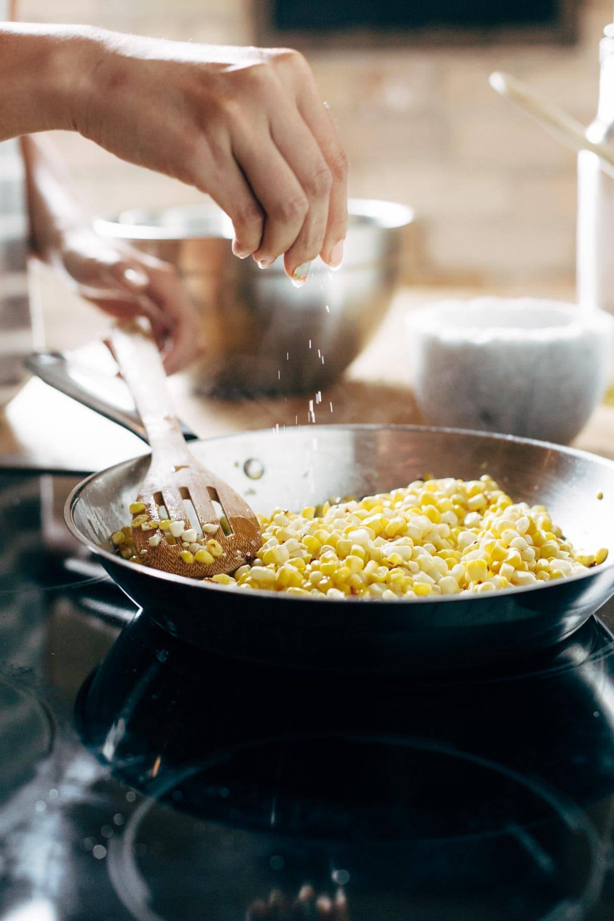 Corn for Creamy Corn Sauce.