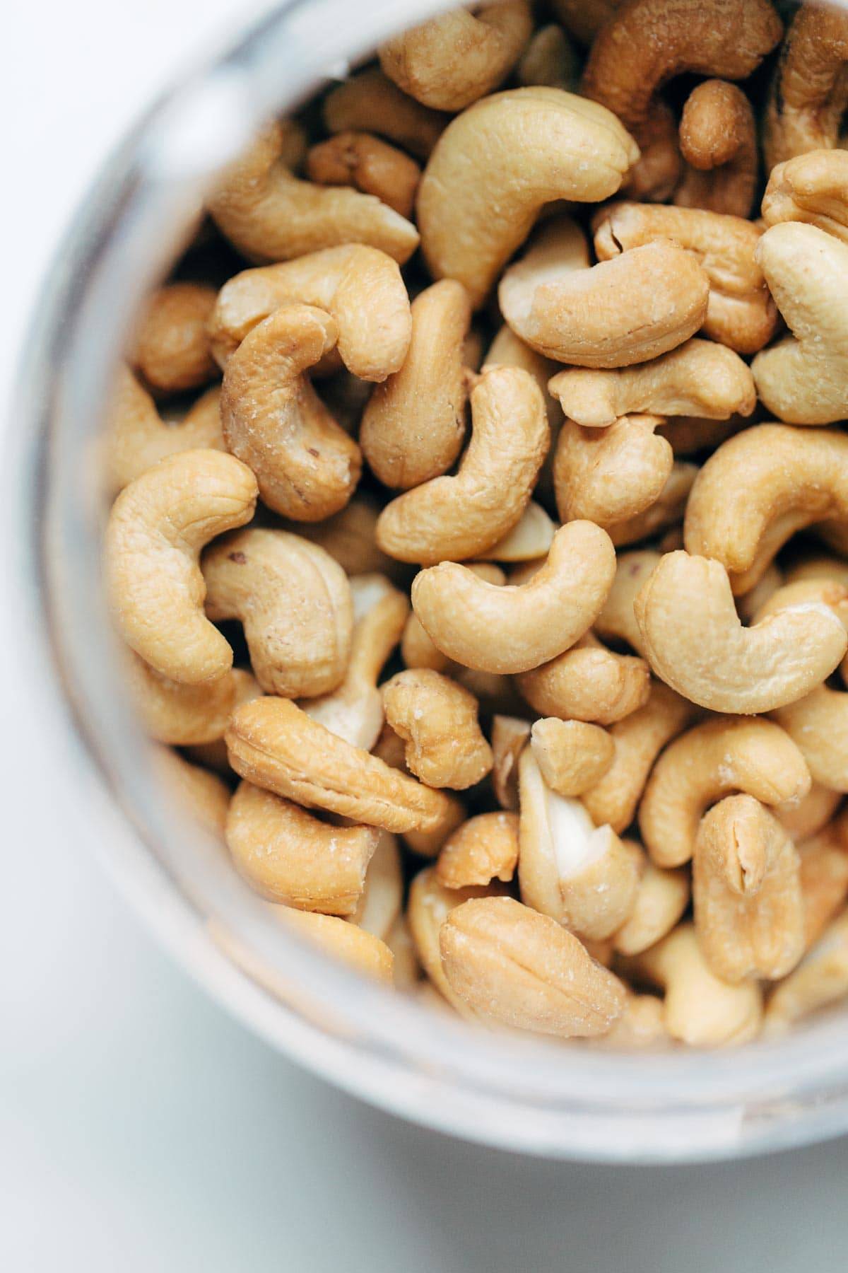 Cashews in a bowl.