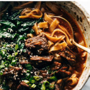 Short rib noodle soup pin