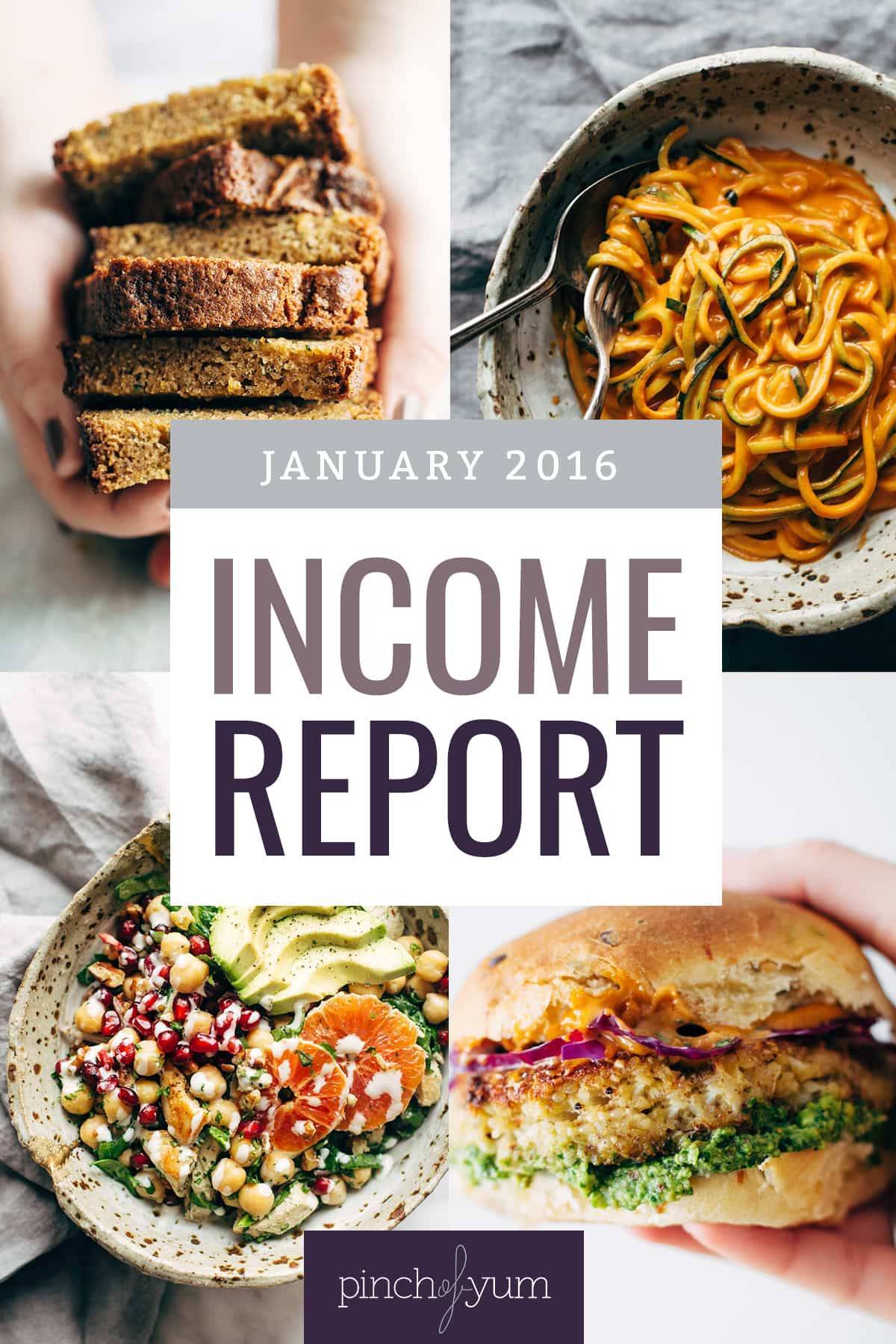 January Traffic and Income Report collage images.