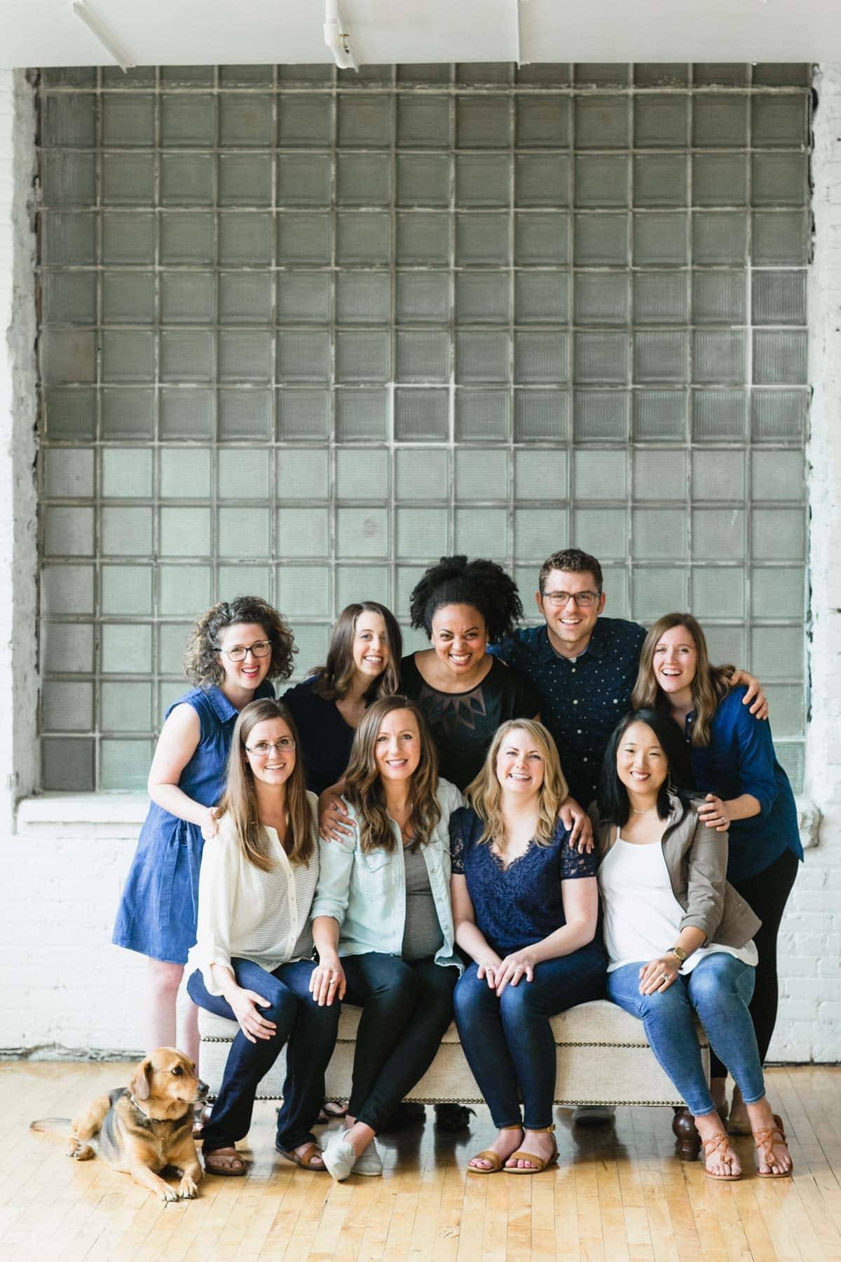 A group of people posing for a photo.