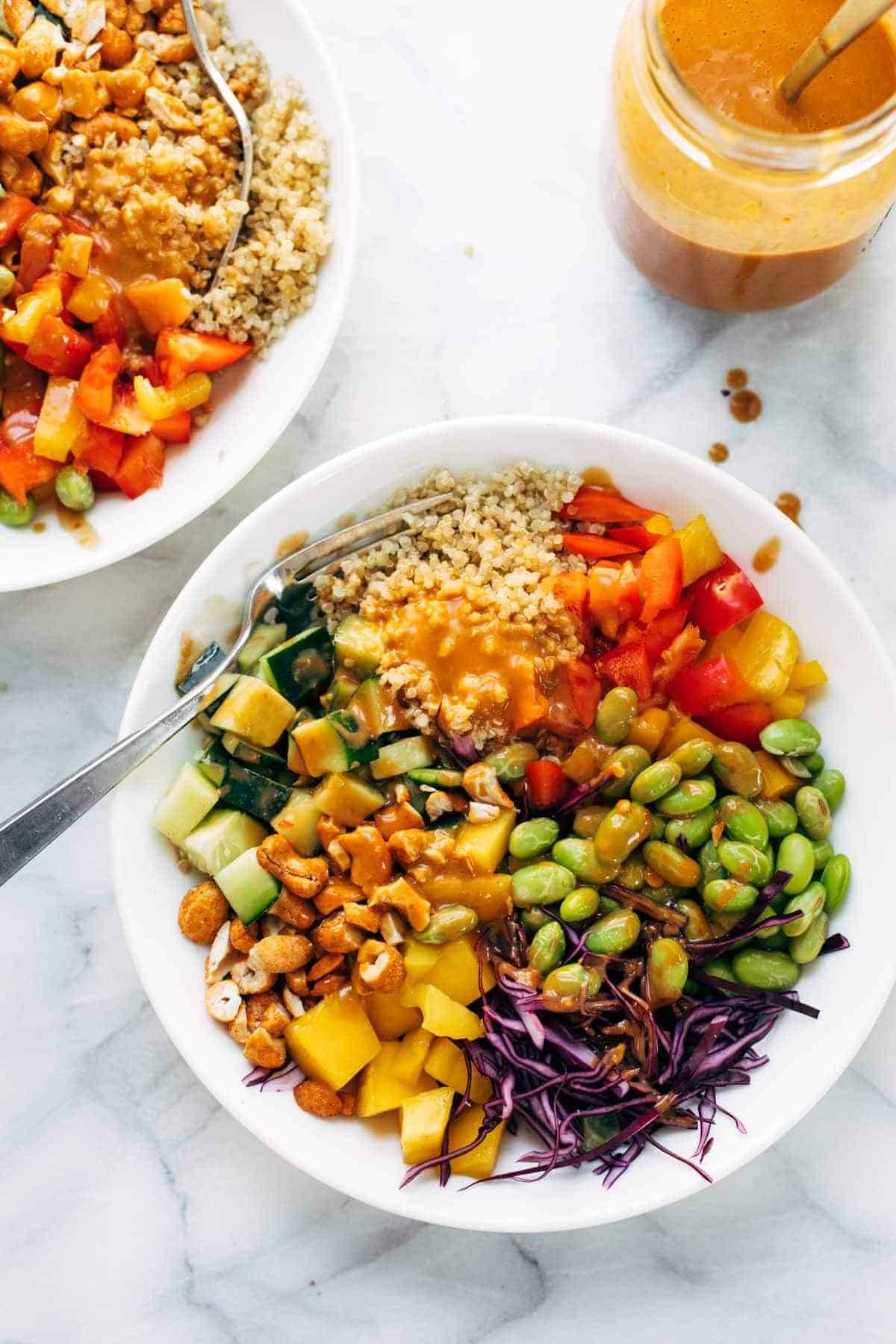 Quinoa crunch salad.