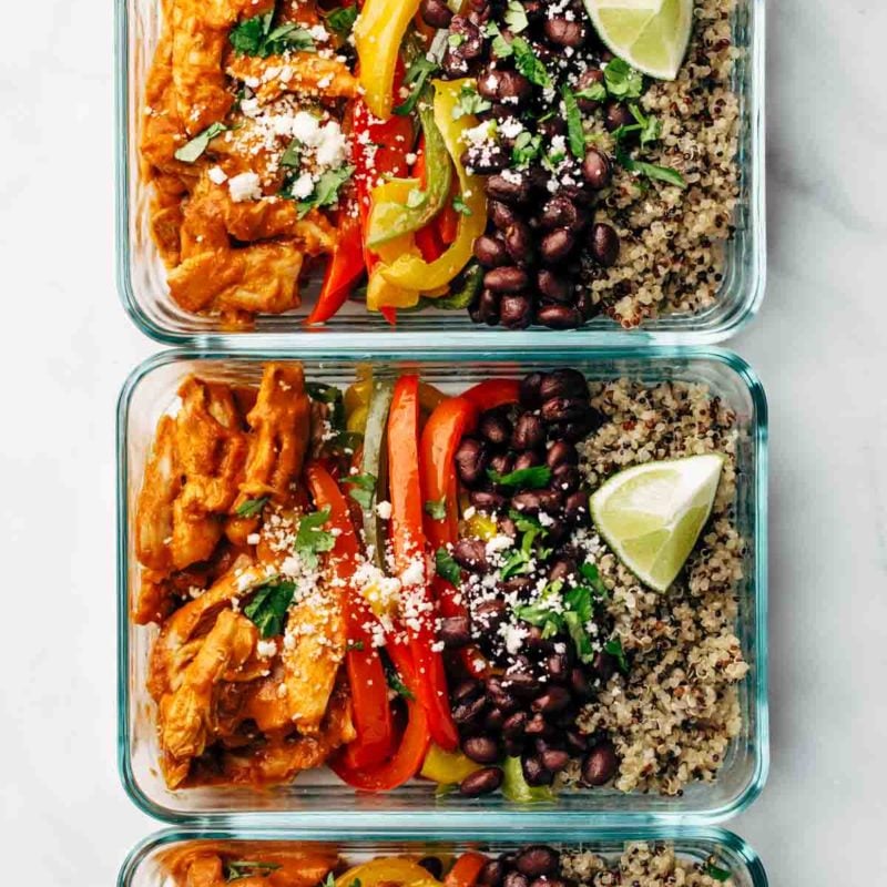 Chicken tinga on a sheet pan.