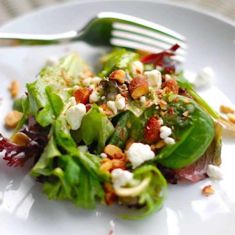 A picture of Smoked Almond and Goat Cheese Salad