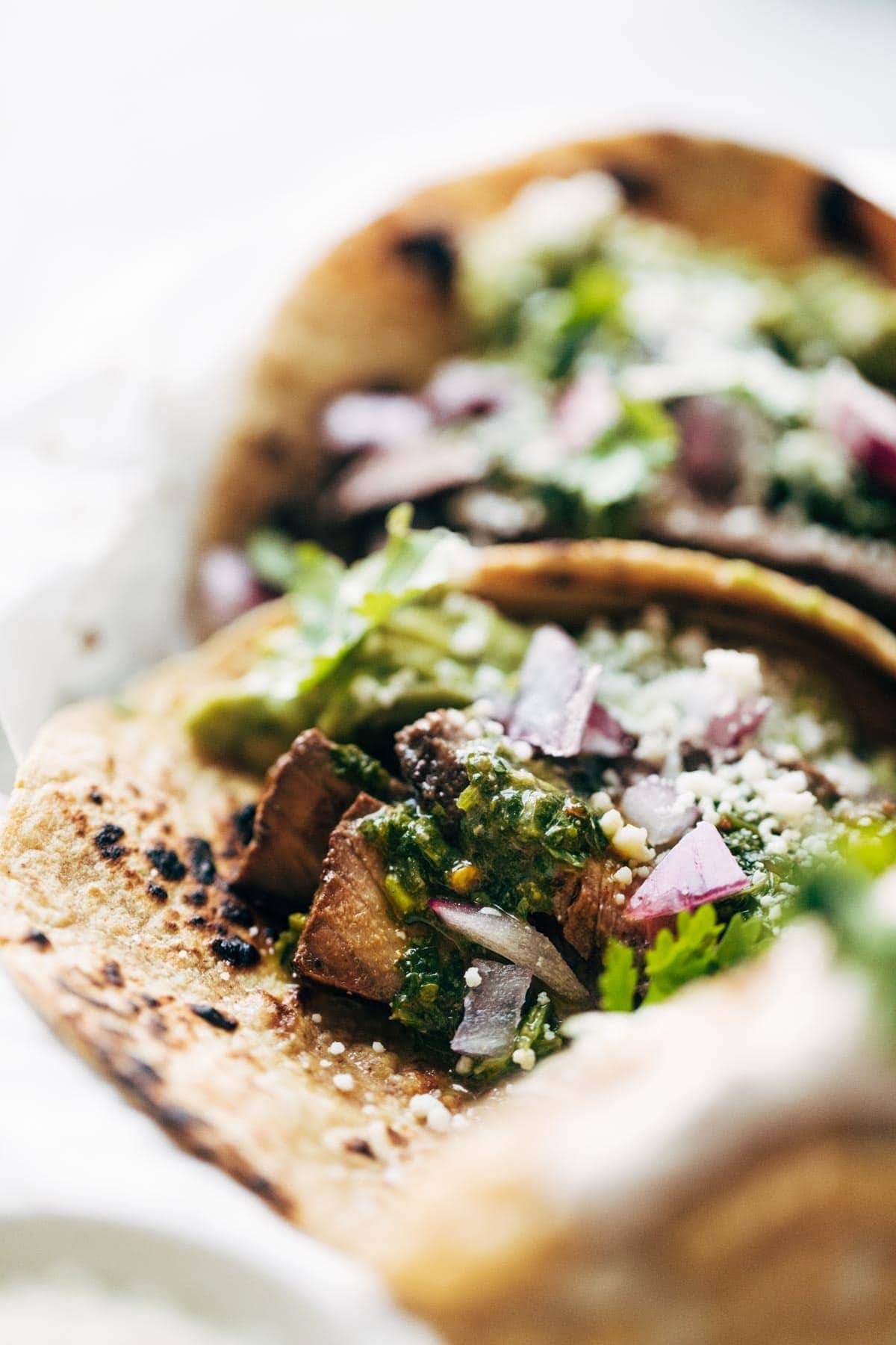 Chimichurri Steak Tacos 