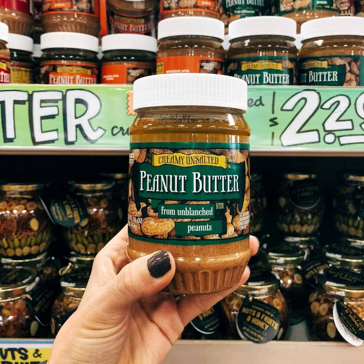 unsalted peanut butter