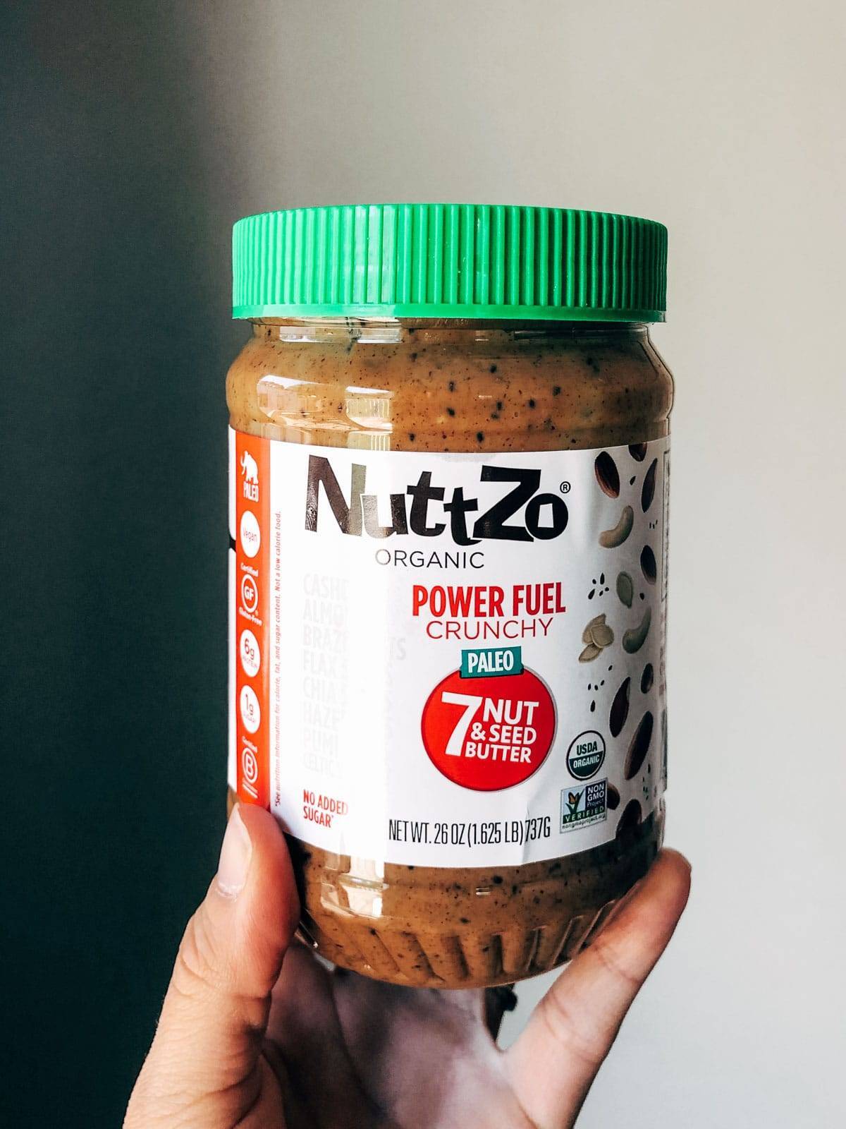 Nuttzo nut butter in a jar