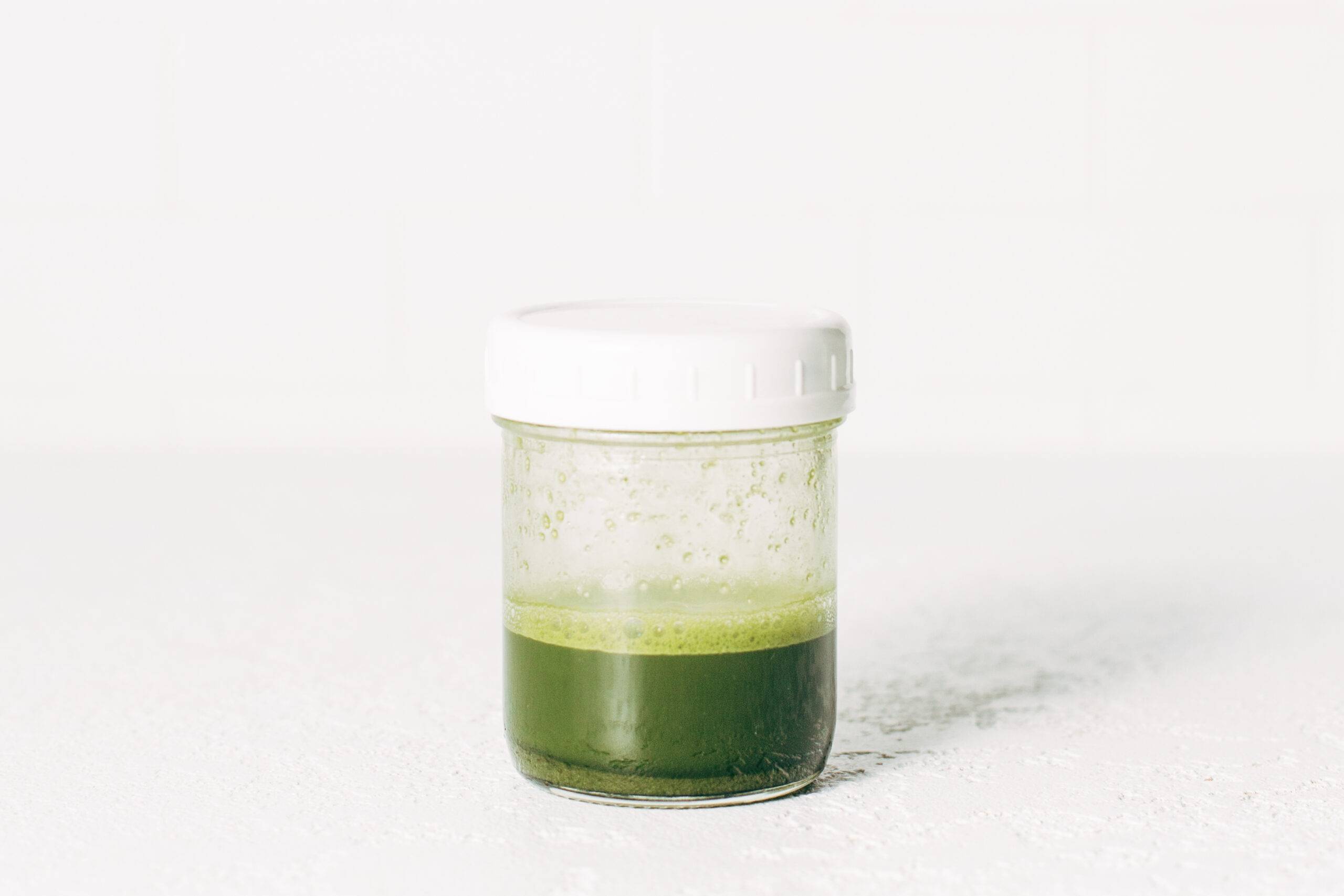 Matcha in a jar