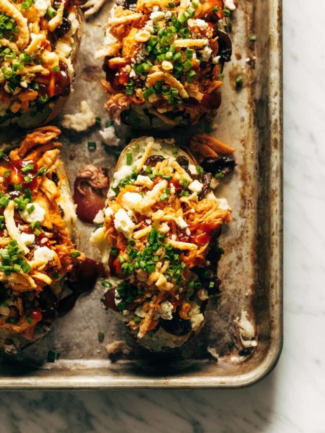 Loaded BBQ Baked Potatoes