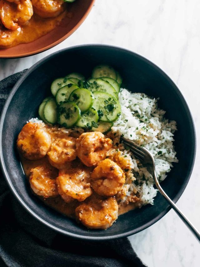 Chipotle Orange Shrimp with Cilantro Rice