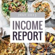 Pinch of Yum's Traffic and Income Report - July 2015 | pinchofyum.com