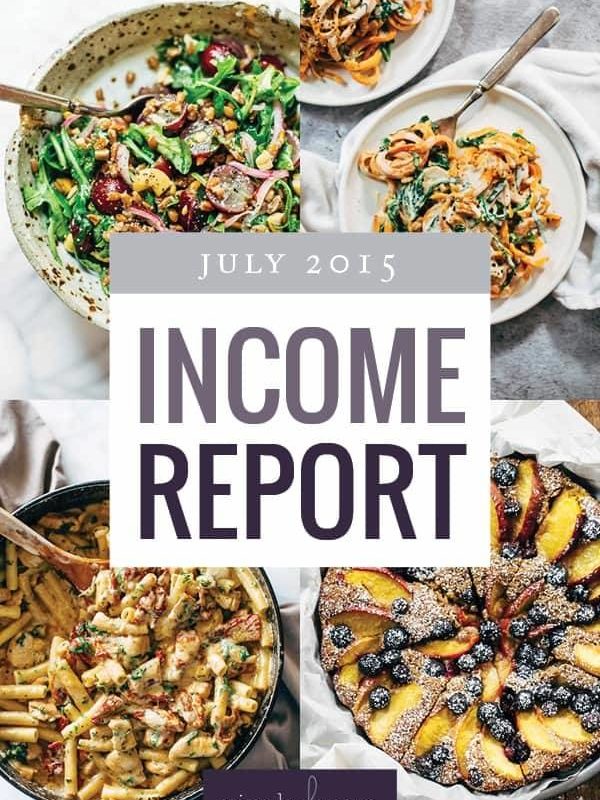 Pinch of Yum's Traffic and Income Report - July 2015 | pinchofyum.com