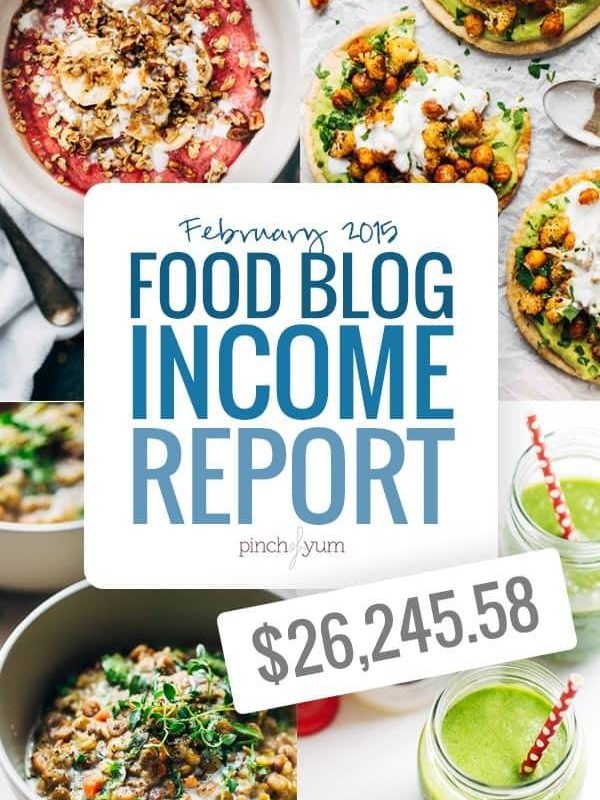 Pinch of Yum Traffic and Income Report - February 2015 | pinchofyum.com